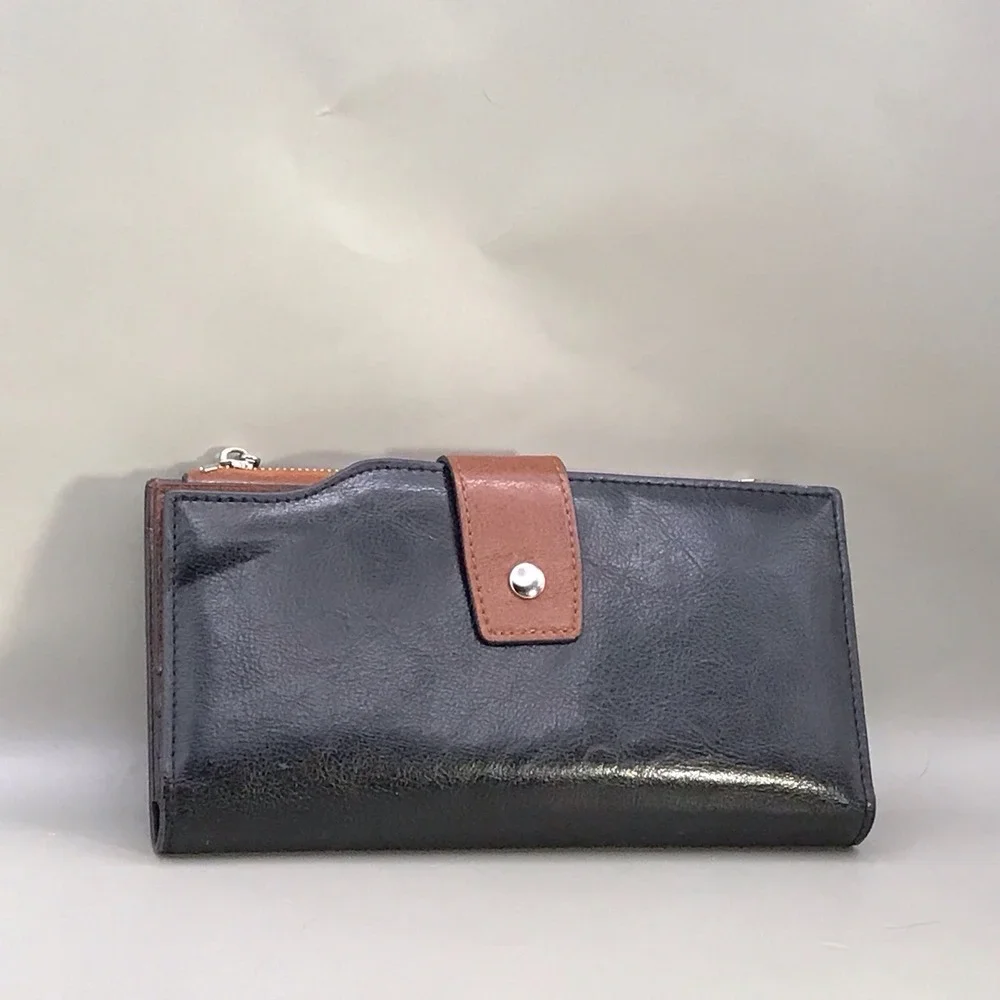 Bostanten Black And Brown Wallet‎